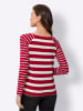 Heine Langarmshirt in rot-ecru-gestreift