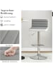 COSTWAY 2er Set Barhocker 37 x 42 x 82-102 cm in Grau
