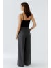 Oui Bundfaltenhose in dk grey black