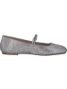 Steve Madden Ballerinas in silver rhinestones