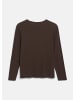 QS T-Shirt in 8945_dunkelbraun