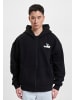 Just Rhyse Zip-Kapuzenpullover in black