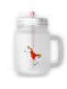 Mr. & Mrs. Panda Trinkglas Mason Jar Einhorn Super ohne Spruch in Transparent