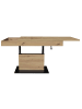 58 aufm Kessel COUCHTISCH Höhenverstellbar Else 1 110x59x60 Holzwerkstoff Asteiche
