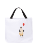 Mr. & Mrs. Panda Stofftasche Pinguin Luftballon ohne Spruch in Weiß