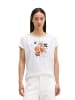 Marc O'Polo Print-T-Shirt loose in Weiß