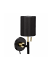 relaxdays Wandleuchte in Schwarz/Gold