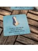 Mr. & Mrs. Panda Bierdeckel Pinguin mHerzieren mit Spruch in Eisblau