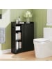 COSTWAY Badezimmerschrank in Schwarz
