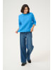 Kaffe Strickpullover KAmalene Loose fit in Malibu Blue Melange