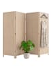 relaxdays Paravent in Natur - (B)160 x (H)170 cm