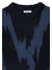 Cecil Gemusterter Pullover in Blau