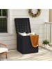 COSTWAY Gartenbox 145 L, Auflagenbox in Schwarz