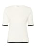 Kaffe Strickpullover KAlizza Regular fit in Chalk with Black contrast
