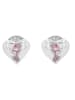 Adeliás Damen Ohrringe – Ohrstecker aus 925 Silber mit Zirkonia in silber