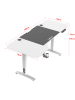 pro.tec Tisch Oxnard in Weiß (L)160cm (B)75cm (H)118cm