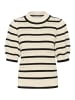 Kaffe Strickpullover KAevelyn Regular fit in Turtledove / Black Stripe