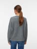 Vero Moda Strickpullover in Medium Grey Melange