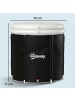 Outsunny Eistonne in Schwarz 78L x 78B x 71H cm