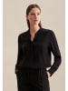 Seidensticker Stehkragenbluse Regular in Schwarz