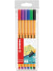 STABILO Papeterie/PBS - Fineliner - STABILO point 88 - 6er Pack - mit 6 verschiedenen F