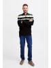 FQ1924 Strickjacke FQKyle stripe halfzip rib- knit in Dunkelblau