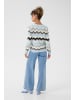 Cream Strickjacke CRNetes Regular fit in Cashmere Blue Zigzag
