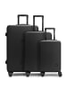 Redolz Essentials 09 3-SET 4 Rollen Kofferset 3-teilig in black 2