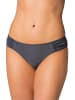 Aquarti Aquarti Damen Bikinihose mit seitlichen Raffungen in graphit