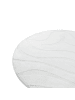 Beliani Kurzflor SALVORI in Weiß - (W) 160 x (L) 160 cm