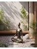 Beliani Gartenfigur YOGHINA in Schwarz/Gold - (W) 38 x (H) 60 x (L) 21 cm