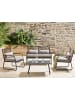 Beliani 4-tlg Lounge Set POMONTE in Schwarz/Grau