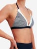 JOOP! Triangel-Bikini-Top Stripes in Blau
