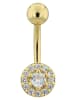 Adeliás Damen Piercing aus Edelstahl in gold