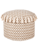 Beliani Pouf PIRAK in Beige - (W) 50 x (H) 35 x (L) 50 cm