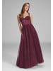 HEY KYLA Abendkleid in aubergine silber - 0003