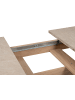 Furn.Design Esstisch Sandstein, Hickory Walnuss 160 - 200 cm, Küchentisch ausziehbar