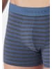 Schiesser Retro Short / Pant 95/5 Cotton in Dunkelblau / hellblau