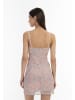 myMo Damen Minikleid in Blau Mehrfarbig