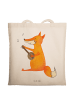 Mr. & Mrs. Panda Einkaufstasche Fuchs Gitarre ohne Spruch in Creme