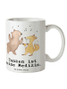 Mr. & Mrs. Panda Geschenktasse Hase Tanzen mit Spruch in Weiß