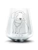 Mr. & Mrs. Panda Glas Hund Entspannen ohne Spruch in Transparent