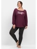 sheego Funktions-Sweatshirt in aubergine