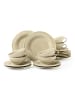 Seltmann Weiden 18-tlg. Teeservice Beat Color Glaze in Sandbeige