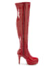 LASCANA Belle Affaire Overkneestiefel in rot