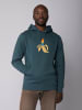 wat? Apparel Sweatshirt Rainbow Banana in Petrol