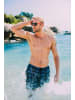 GUGGEN MOUNTAIN Boardshort kariert gestreifte Grau