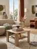 KADIMA DESIGN Couchtisch aus Holz mit kratzfester Beschichtung, 60 kg Belastbarkeit in Beige