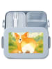 Mr. & Mrs. Panda Frühstücksbox Corgi Po Design ohne Spruch in Blau Pastell