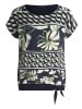 Betty Barclay Basic Shirt mit Schleifenknoten in Dark Blue/Green